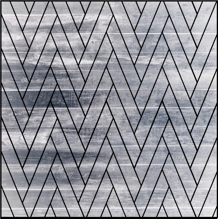 Вариант, укладки французской ёлки, 3